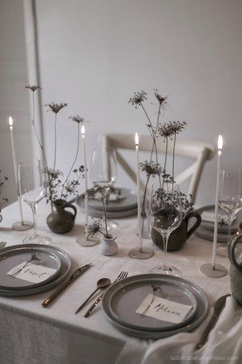 table de Noël minimaliste