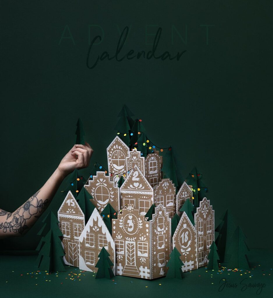 DIY calendrier de l'avent en papier